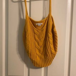 Crop sweater tank top